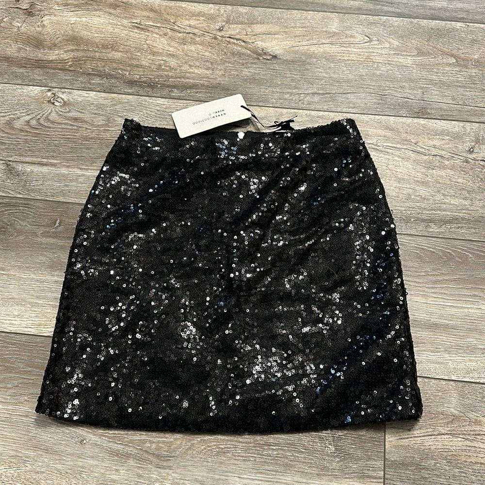 Black Sequin Skirt